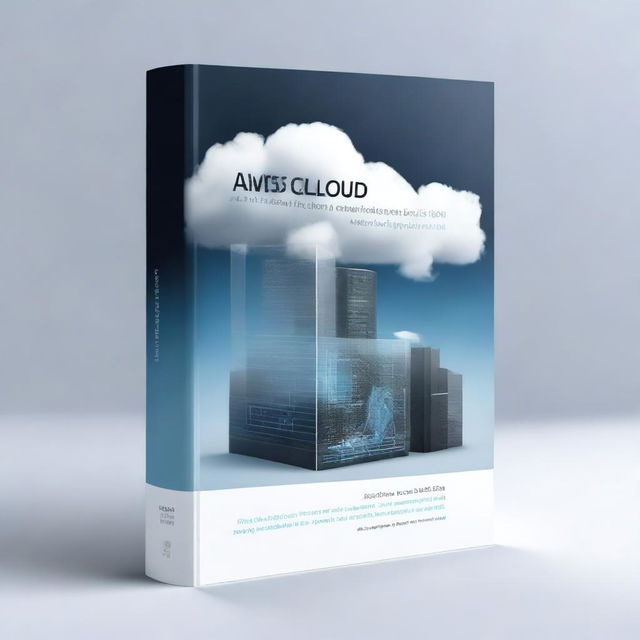 A refined digital art image of a book cover titled 'AWS Cloud Foundation Study Materials'
