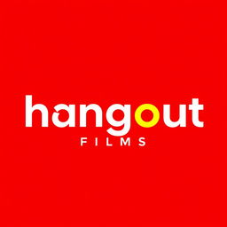 A fresh and modern wordmark logo for a film production house named 'hangout films'