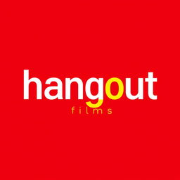 A fresh and modern wordmark logo for a film production house named 'hangout films'