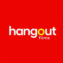 A fresh and modern wordmark logo for a film production house named 'hangout films'