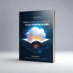 A refined digital art image of a book cover titled 'AWS Cloud Foundation Study Materials'