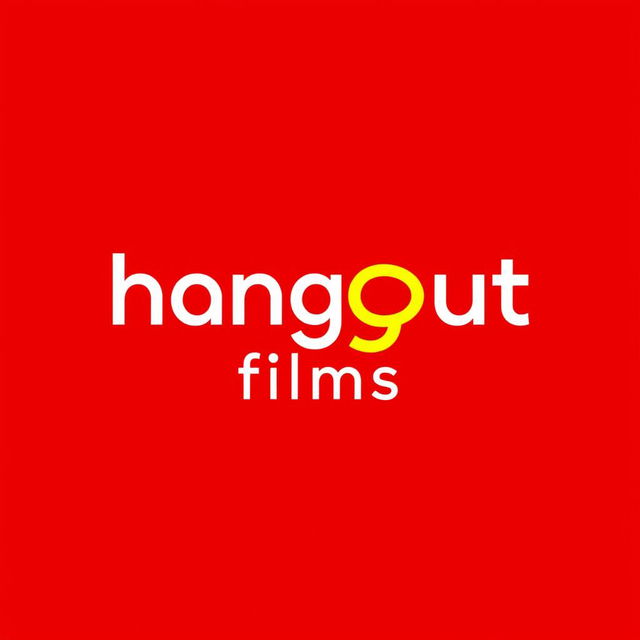 A modern and unique wordmark logo for a film production house named 'hangout films'