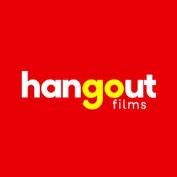 A modern and unique wordmark logo for a film production house named 'hangout films'