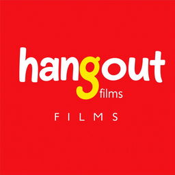 A modern and unique wordmark logo for a film production house named 'hangout films'