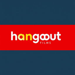 A contemporary wordmark logo for a film production house named 'hangout films'