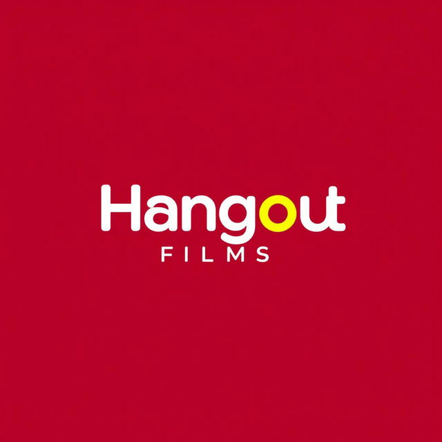 A brand new logo for a modern film production house studio named 'Hangout Films'