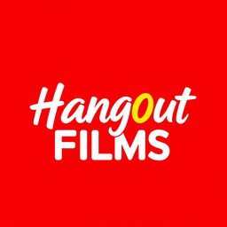 A brand new logo for a modern film production house studio named 'Hangout Films'
