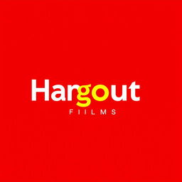 A brand new wordmark logo for a modern film production house studio named 'Hangout Films'