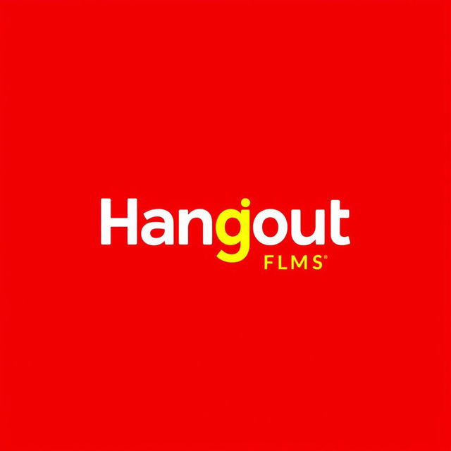 A brand new wordmark logo for a modern film production house studio named 'Hangout Films'