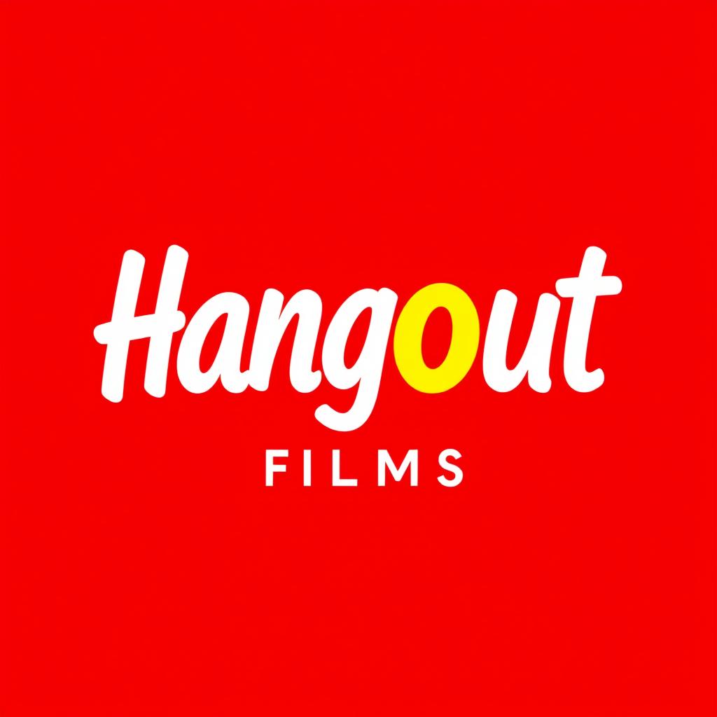 A brand new wordmark logo for a modern film production house studio named 'Hangout Films'