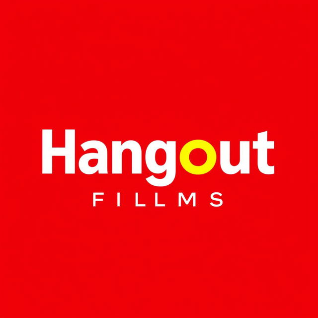 A brand new wordmark logo for a modern film production house studio named 'Hangout Films'