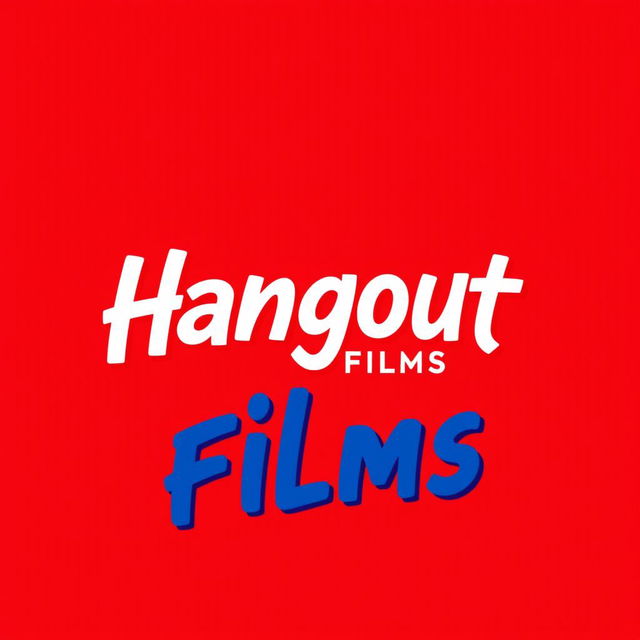 A brand new logo design for a modern film production house studio named 'Hangout Films'