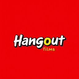 A brand new logo design for a modern film production house studio named 'Hangout Films'