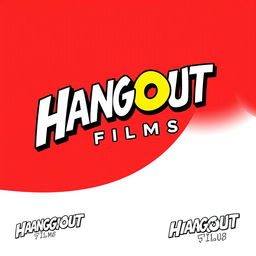 A brand new logo design for a modern film production house studio named 'Hangout Films'