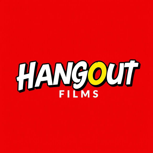 A logo design for a modern film production house studio named 'Hangout Films'