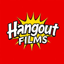 A logo design for a modern film production house studio named 'Hangout Films'