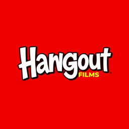 A logo design for a modern film production house studio named 'Hangout Films'