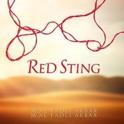 A stunning novel cover design for 'RED STRING' by M