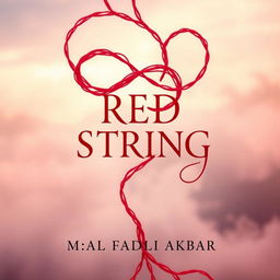 A stunning novel cover design for 'RED STRING' by M