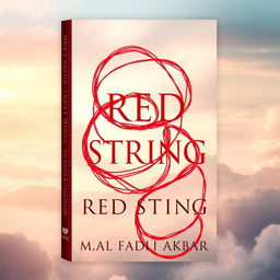A stunning novel cover design for 'RED STRING' by M