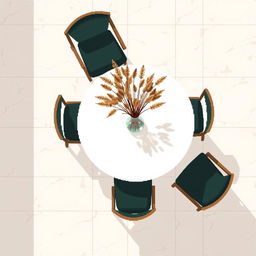 A top-down pixel art view of a room with no walls