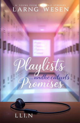 A romantic young adult book cover for 'Playlists and Promises'