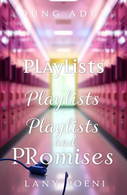 A romantic young adult book cover for 'Playlists and Promises'