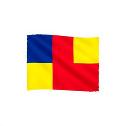 A vibrant and accurate depiction of the Romanian flag, featuring three vertical stripes in blue, yellow, and red