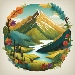 A digital art image advertising a nature adventure holiday in New Zealand