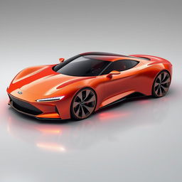 An image of a futuristic Ford Thunderbird, depicted as a supercar from the future
