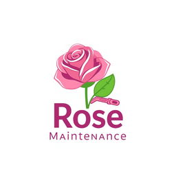 An eye-catching logo design for 'Rose Property Maintenance'