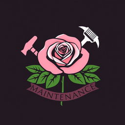 A sophisticated and captivating logo design for 'Rose Property Maintenance'
