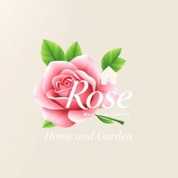 A refined and attractive logo design for 'Rose Home and Garden Maintenance Services'