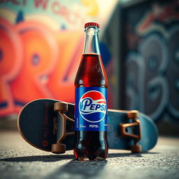 A visually appealing image of a Pepsi bottle, prominently featuring the Pepsi logo