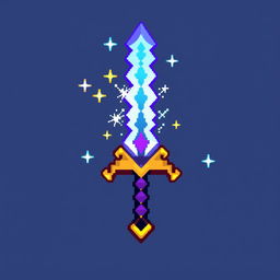 A pixel art style image of a unique Minecraft item designed to resemble a powerful ultimate ability from other games