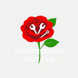 A distinctive logo design for 'Rose Maintenance Services'