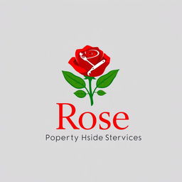 A sophisticated logo design for 'Rose Property Maintenance Services'