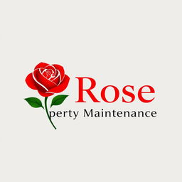 A sophisticated logo design for 'Rose Property Maintenance Services'