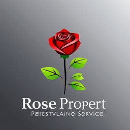 A sophisticated logo design for 'Rose Property Maintenance Services'