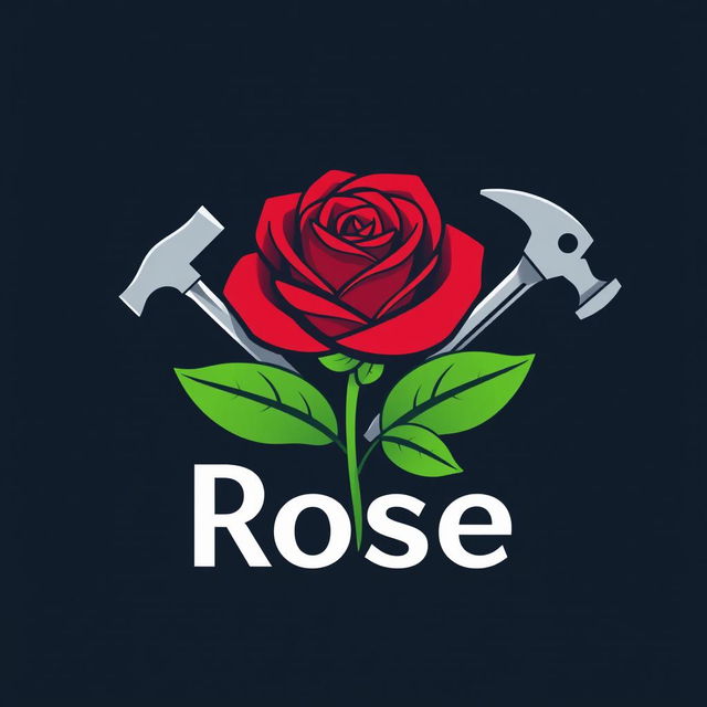 A vibrant and professional logo design for 'Rose Property Maintenance Services'