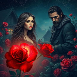 In a mystical rose village enveloped in the beauty and fragrance of blooming roses, a painter named Selena arrives, searching for inspiration