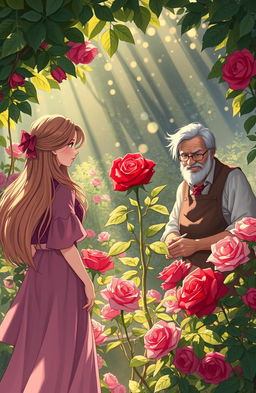 An illustration for the fantasy book titled 'Bloody Rose Village'