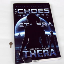 A dystopian and sci-fi book cover for the story titled 'Echoes of Nethera'