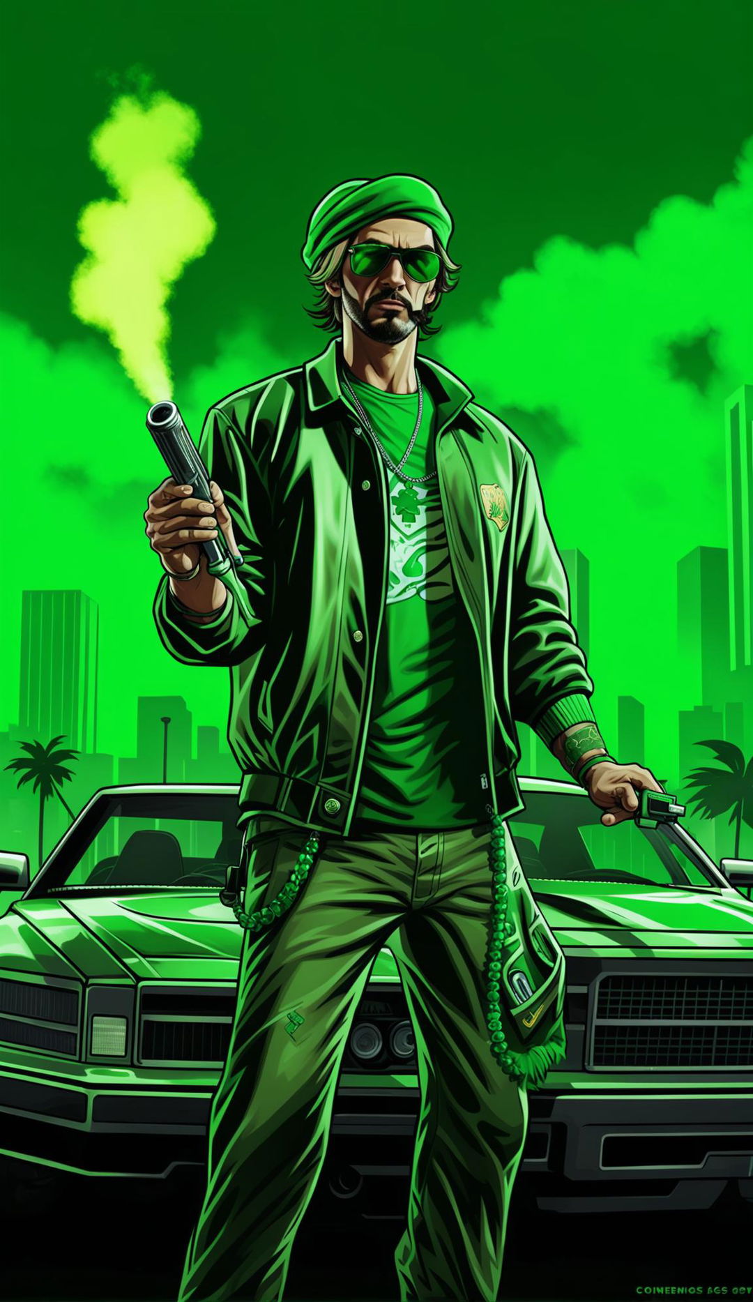 A high-definition Grand Theft Auto 5 loading screen poster for a St