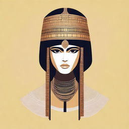 A simple, high-quality digital art piece showcasing a woman in a Shamhat costume from the Epic of Gilgamesh