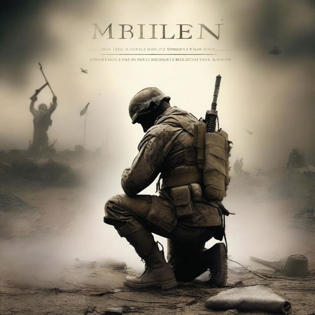 A high-quality digital art book cover titled 'The Fallen Soldier of Christ' by Michael W