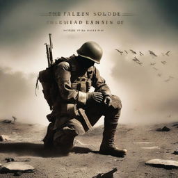 A high-quality digital art book cover titled 'The Fallen Soldier of Christ' by Michael W