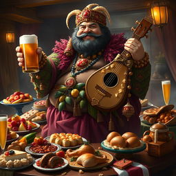 The Sin of Gluttony personified as a character in a Dungeons & Dragons setting