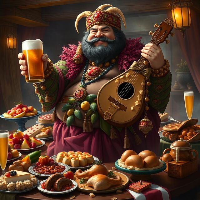 The Sin of Gluttony personified as a character in a Dungeons & Dragons setting