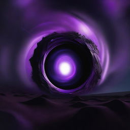 A digital art image showcasing a dark portal